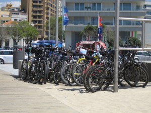 We arrived first so bike ended up at bottom of pile!