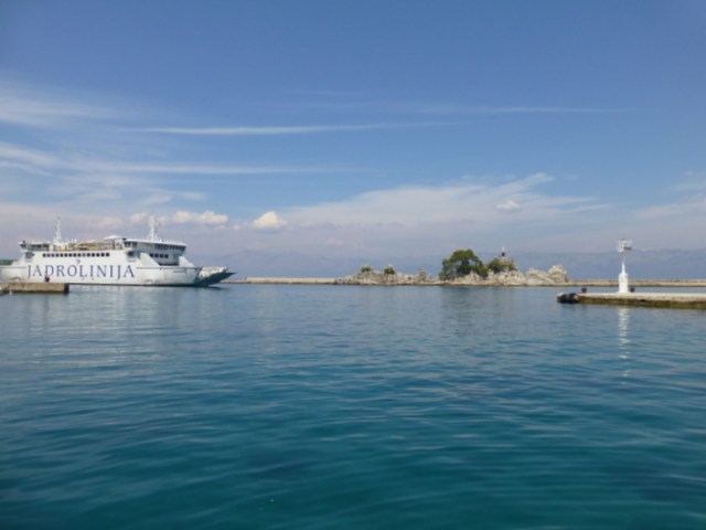 Time to get out as ferry arrives