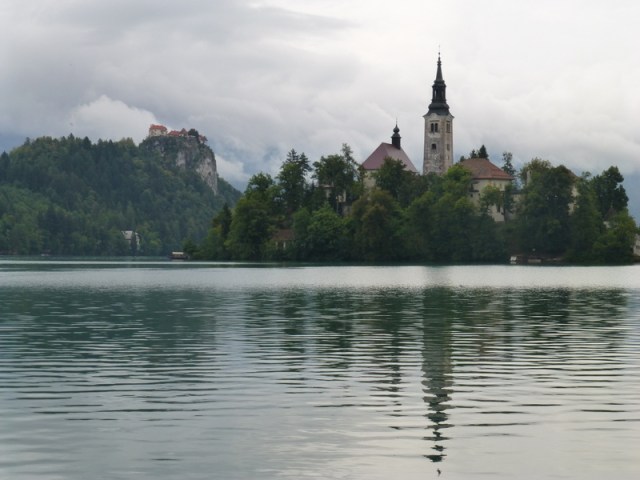 Bled - slightly damper than when we first passed through.